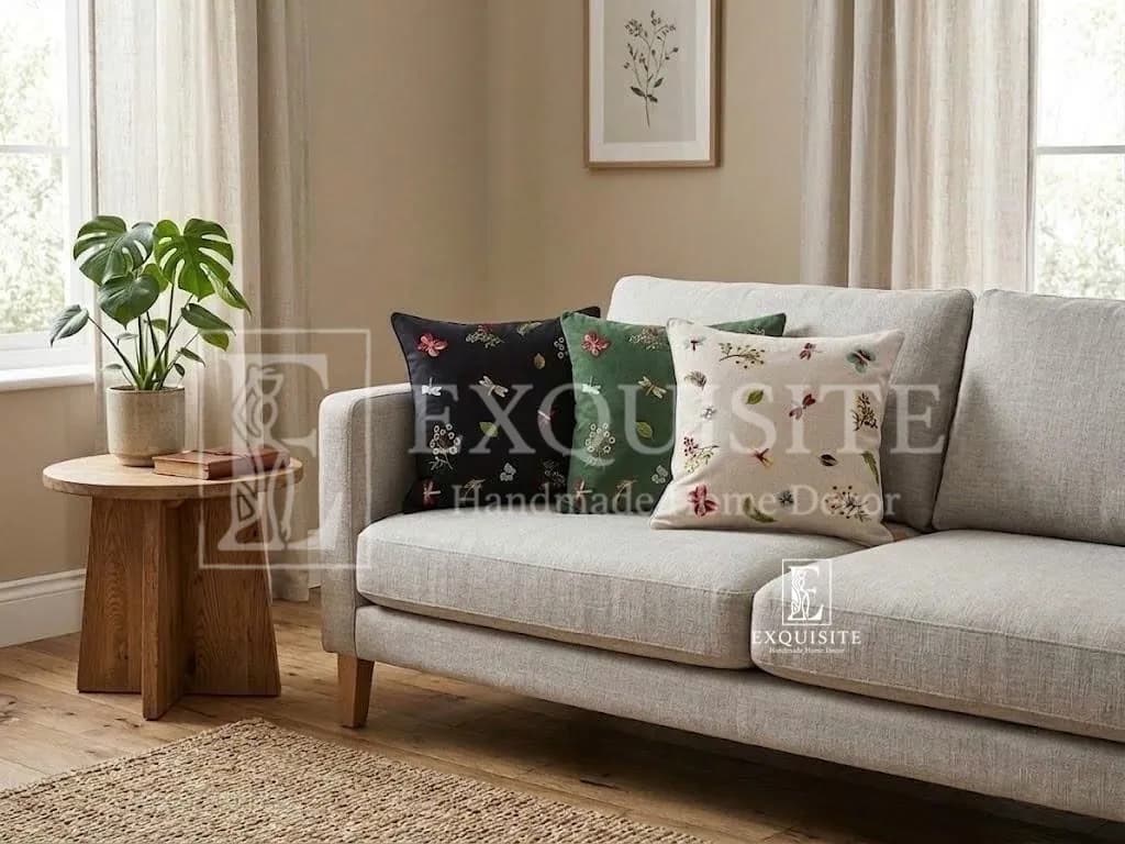 Gối thêu tay - Cushion Hand Embroidery collection ảnh thu nhỏ 17