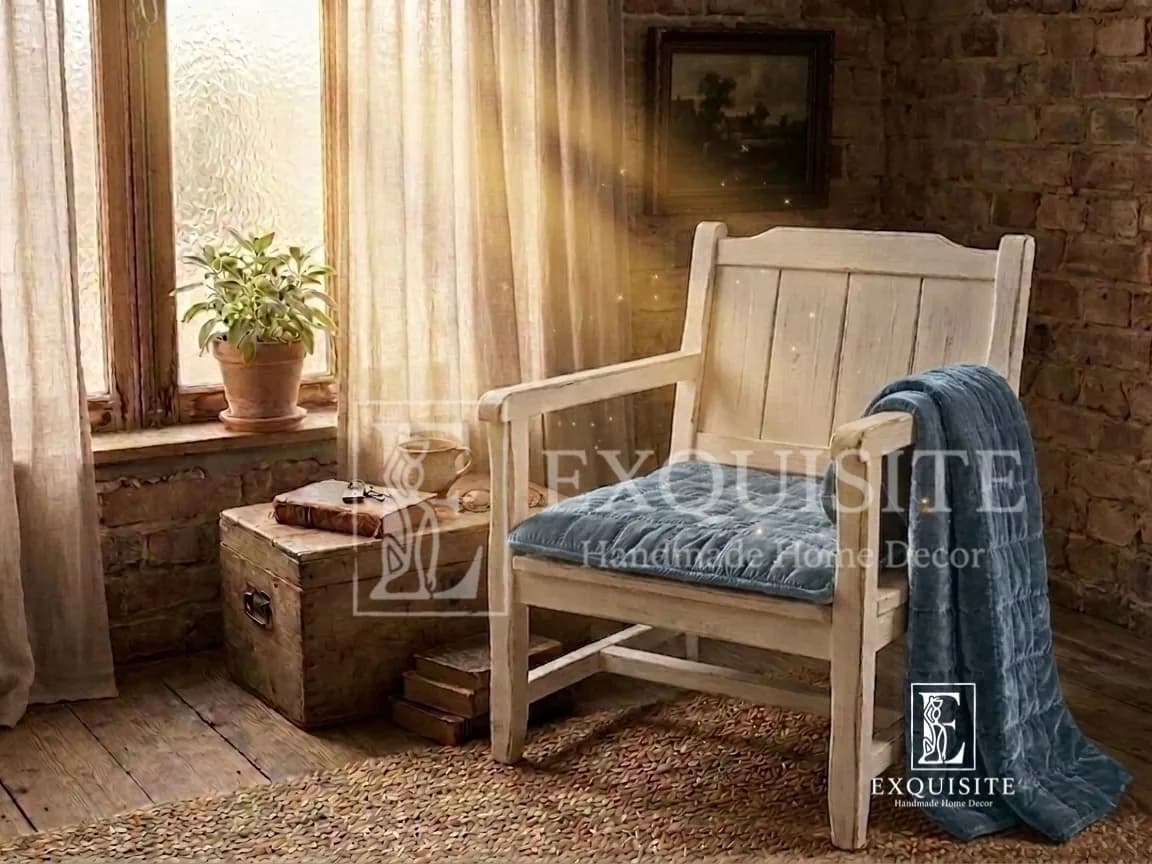 Đệm ghế ngồi nhung cao cấp - Sitting cushion luxury velvet 