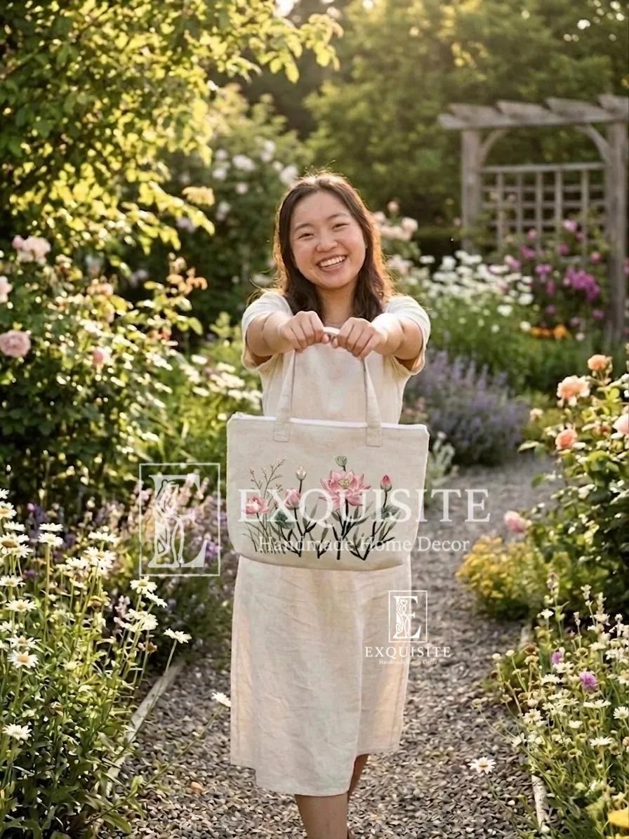 Túi ví thêu tay- Hand bag Hand Embroidery  ảnh thu nhỏ 9