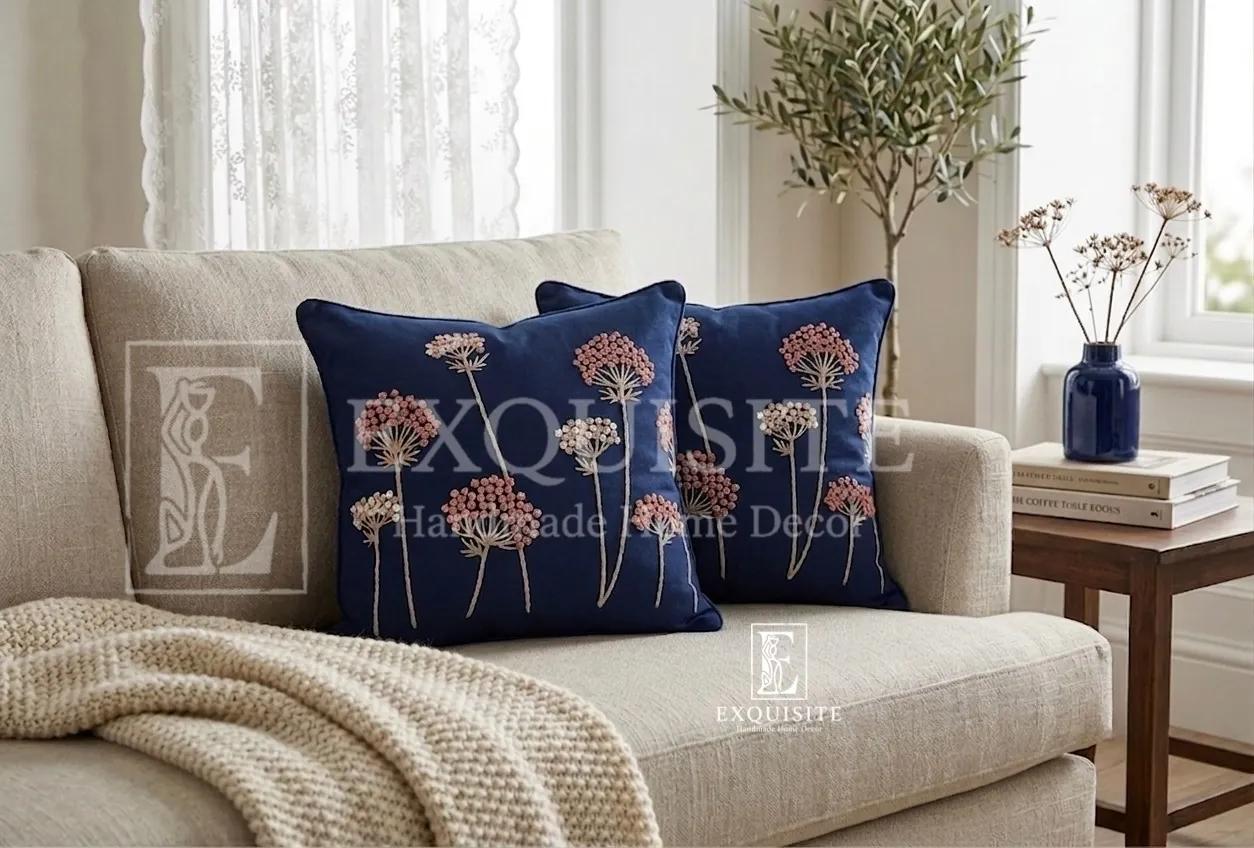 Gối thêu tay - Cushion Hand Embroidery collection ảnh thu nhỏ 19
