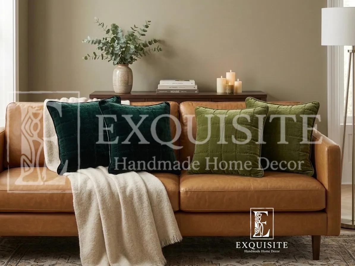 Gối nhung khâu tay-Velvet hand quilting cushion ảnh thu nhỏ 20