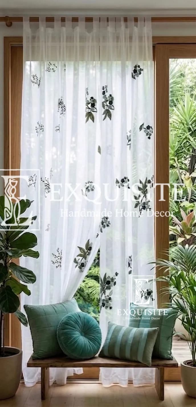 Rèm voan thêu tay - Curtain Organza Collection Hand Embroidery ảnh thu nhỏ 7