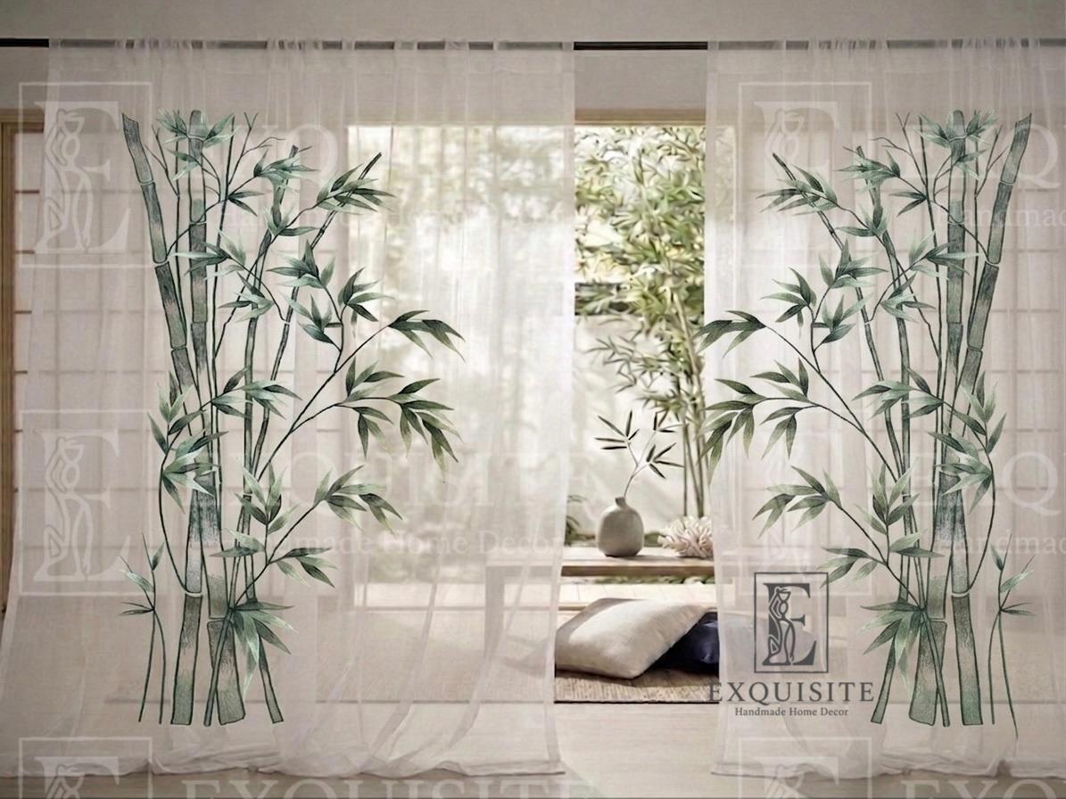 Organza curtain w-embroidery- Rèm thêu tay