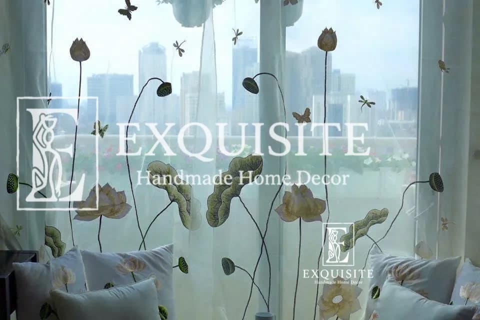 Rèm voan thêu tay - Curtain Organza Collection Hand Embroidery ảnh thu nhỏ 6