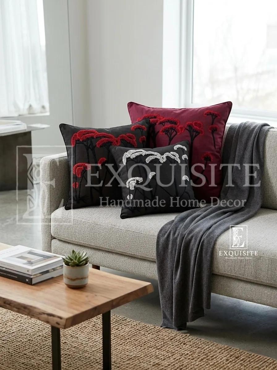 Gối thêu tay mẫu HOA CỎ VIỆT ảnh thu nhỏ 11