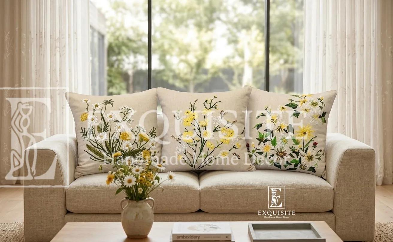 Gối thêu tay - Cushion Hand Embroidery collection ảnh thu nhỏ 23