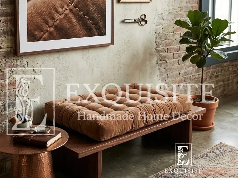 Đệm ghế ngồi nhung cao cấp - Sitting cushion luxury velvet 