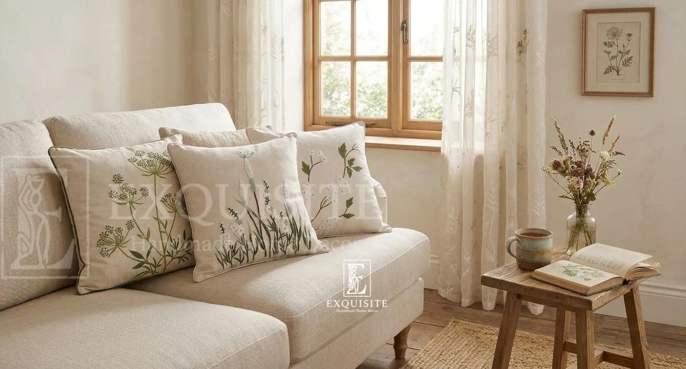 Gối thêu tay - Cushion Hand Embroidery collection ảnh thu nhỏ 20