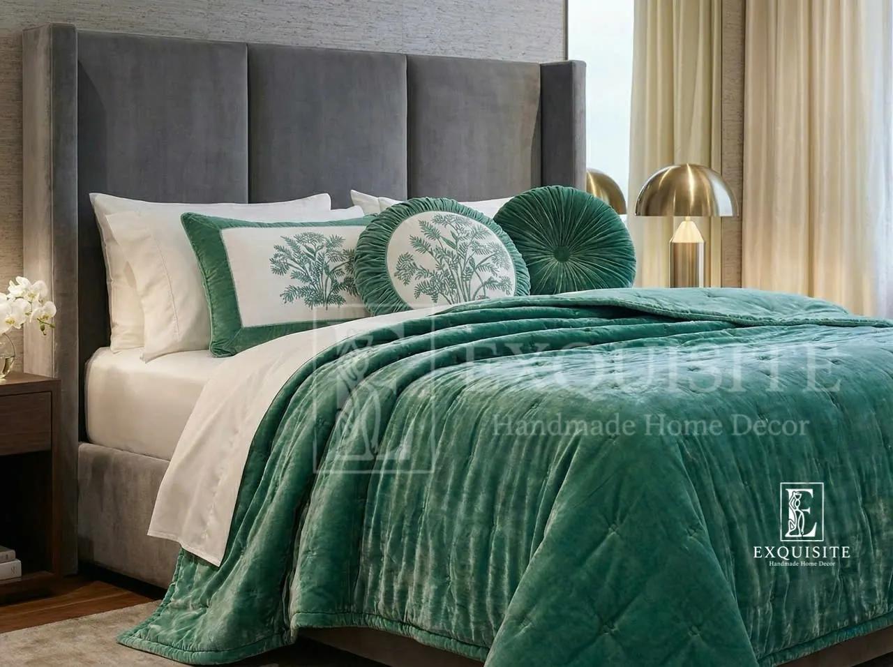 Chăn nhung khâu tay - Velvet bed cover w.hand stitching ảnh thu nhỏ 17