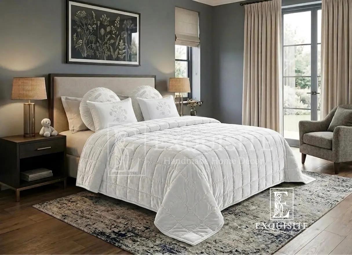 Chăn nhung khâu tay - Velvet bed cover w.hand stitching ảnh thu nhỏ 3