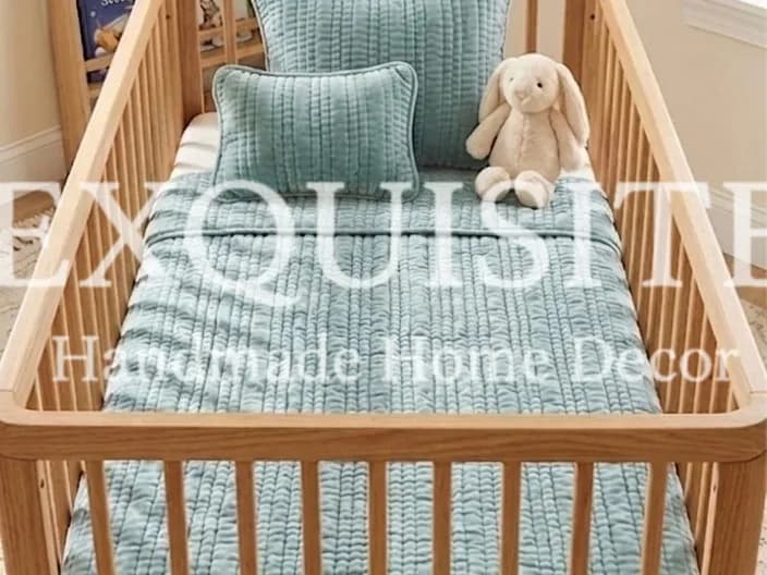 Chăn em bé khâu tay nhung cao cấp - Baby quilt hand stitching luxury velvet