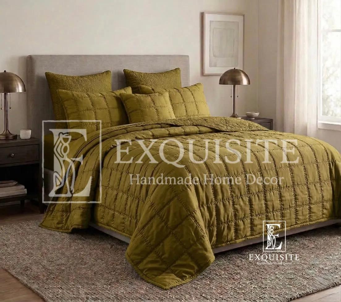 Chăn 2 mặt lụa tơ tằm khâu tay - Silk bed cover/blanket 2 sides ảnh thu nhỏ 6