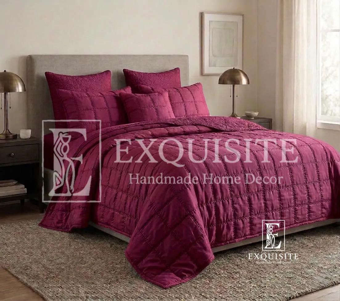 Chăn 2 mặt lụa tơ tằm khâu tay - Silk bed cover/blanket 2 sides ảnh thu nhỏ 15
