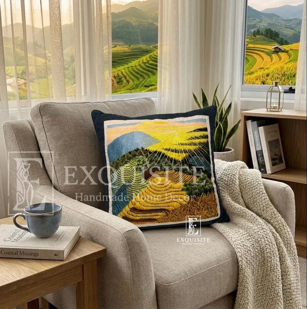 Gối thêu tay-chủ đề "HỒN VIỆT" collection ảnh thu nhỏ 4