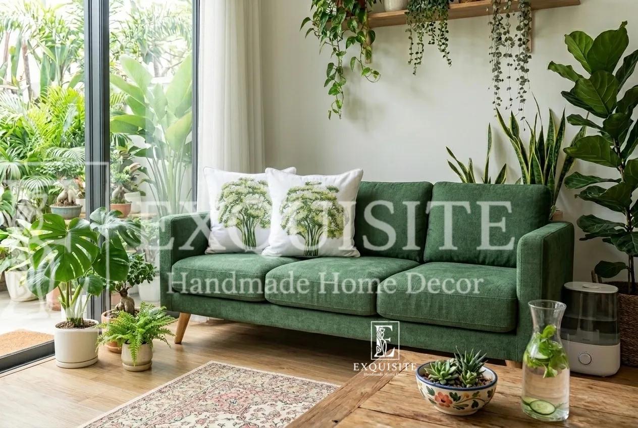 Gối thêu tay mẫu HOA CỎ VIỆT ảnh thu nhỏ 20
