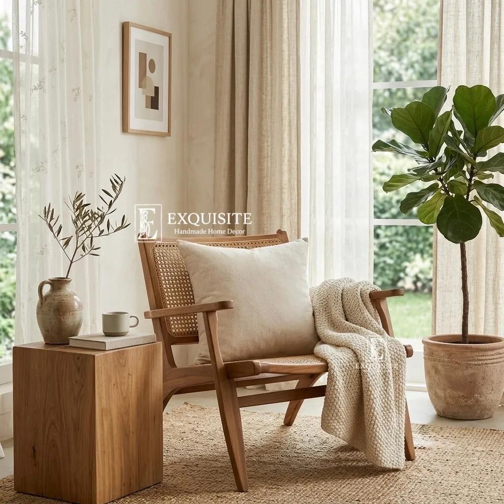 Gối linen trơn stardard size 45x45 ảnh thu nhỏ 7