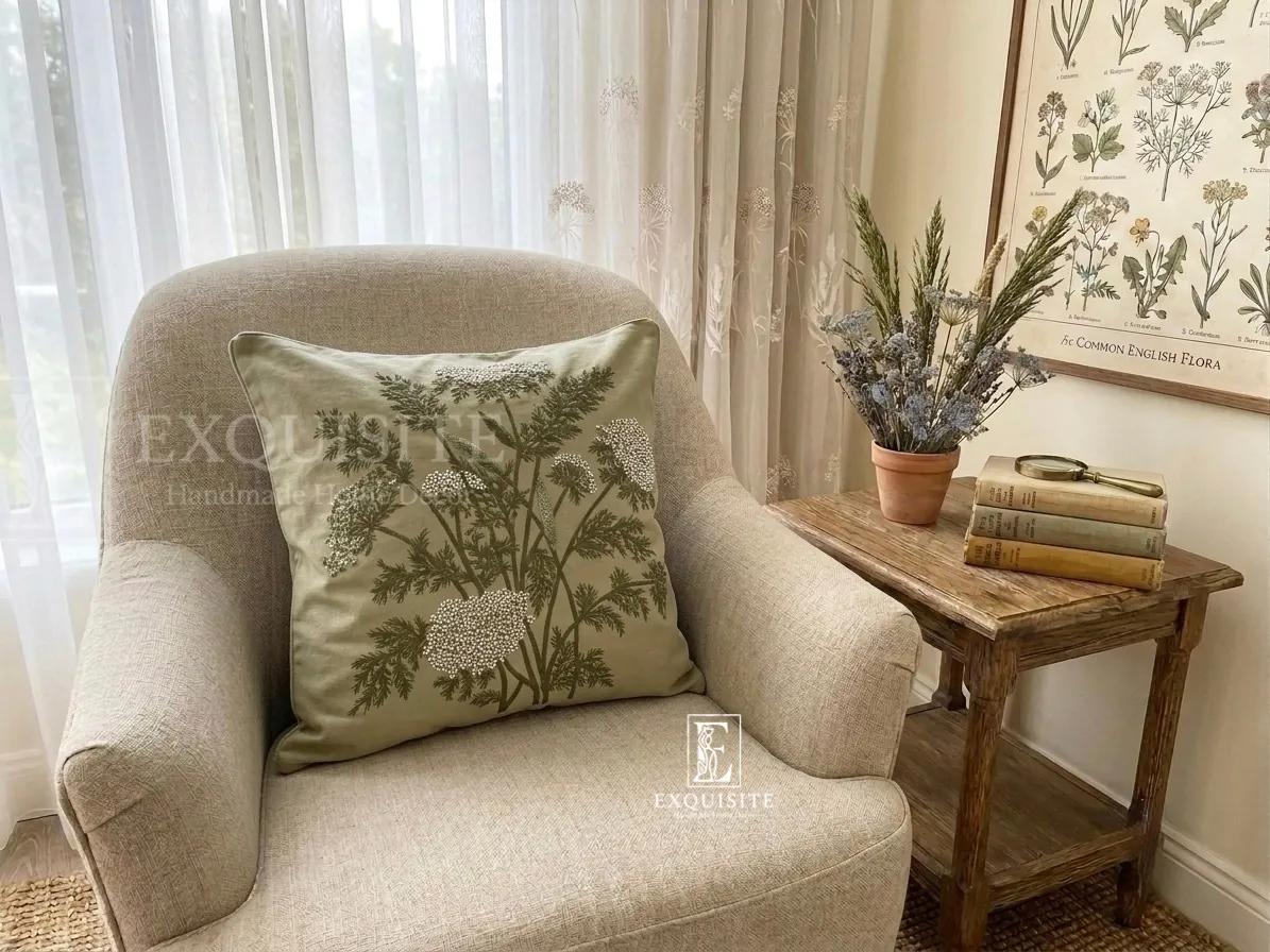 Gối thêu tay size 50x50 ảnh thu nhỏ 11