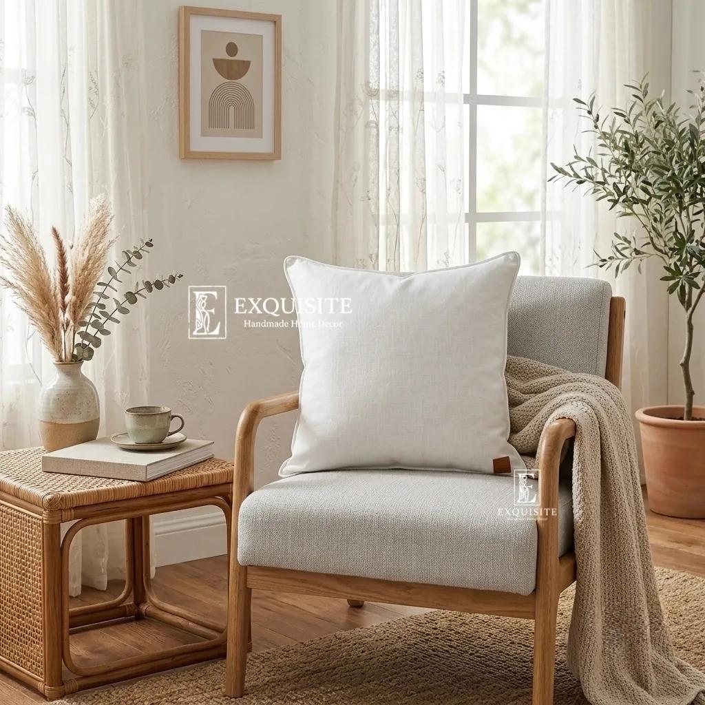 Gối linen trơn stardard size 45x45 ảnh thu nhỏ 14