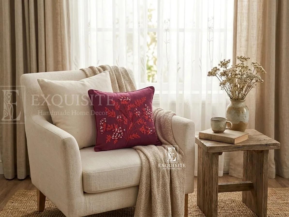 Gối thêu tay mininsize 30x30 ảnh thu nhỏ 3