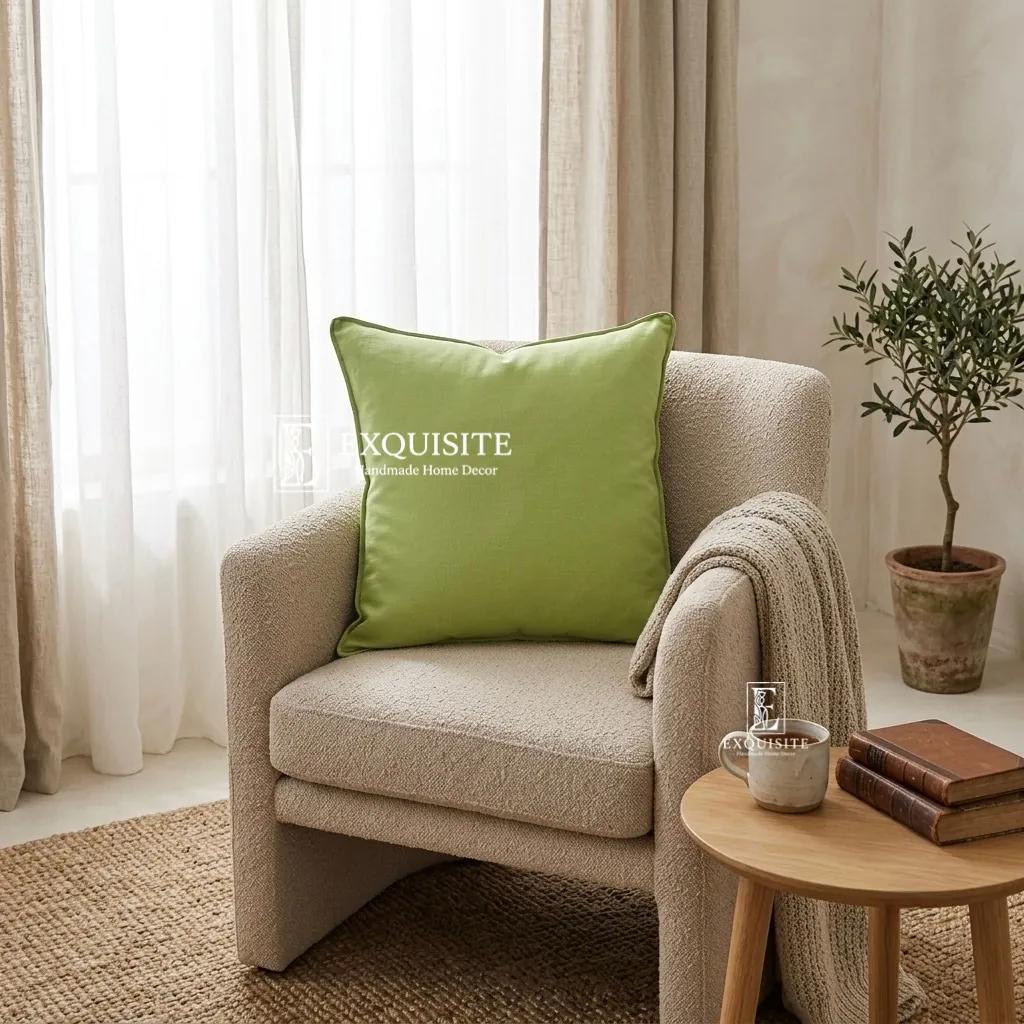 Gối linen trơn stardard size 45x45 ảnh thu nhỏ 12