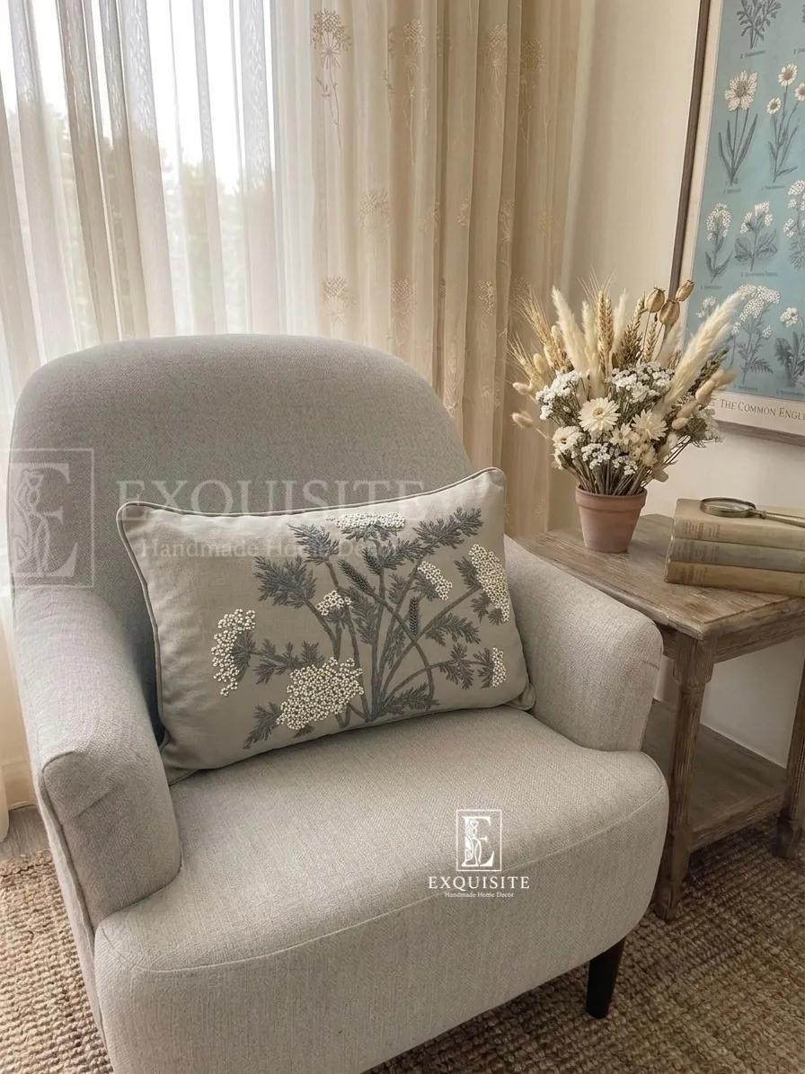 Gối thêu tay size 30x50 ảnh thu nhỏ 14