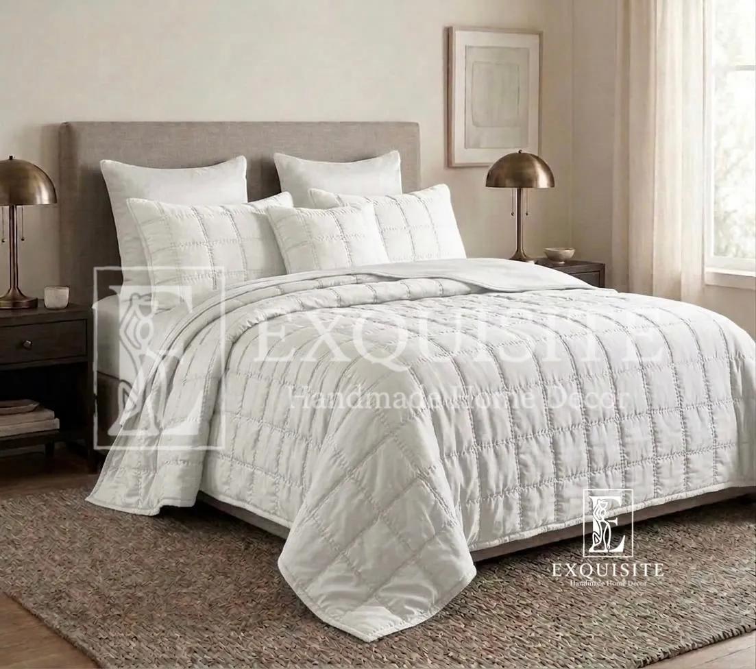 Gối ngủ tơ tằm trần bông khâu tay ảnh thu nhỏ 14