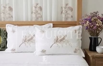Gối ngủ cotton thêu tay ảnh thu nhỏ 14