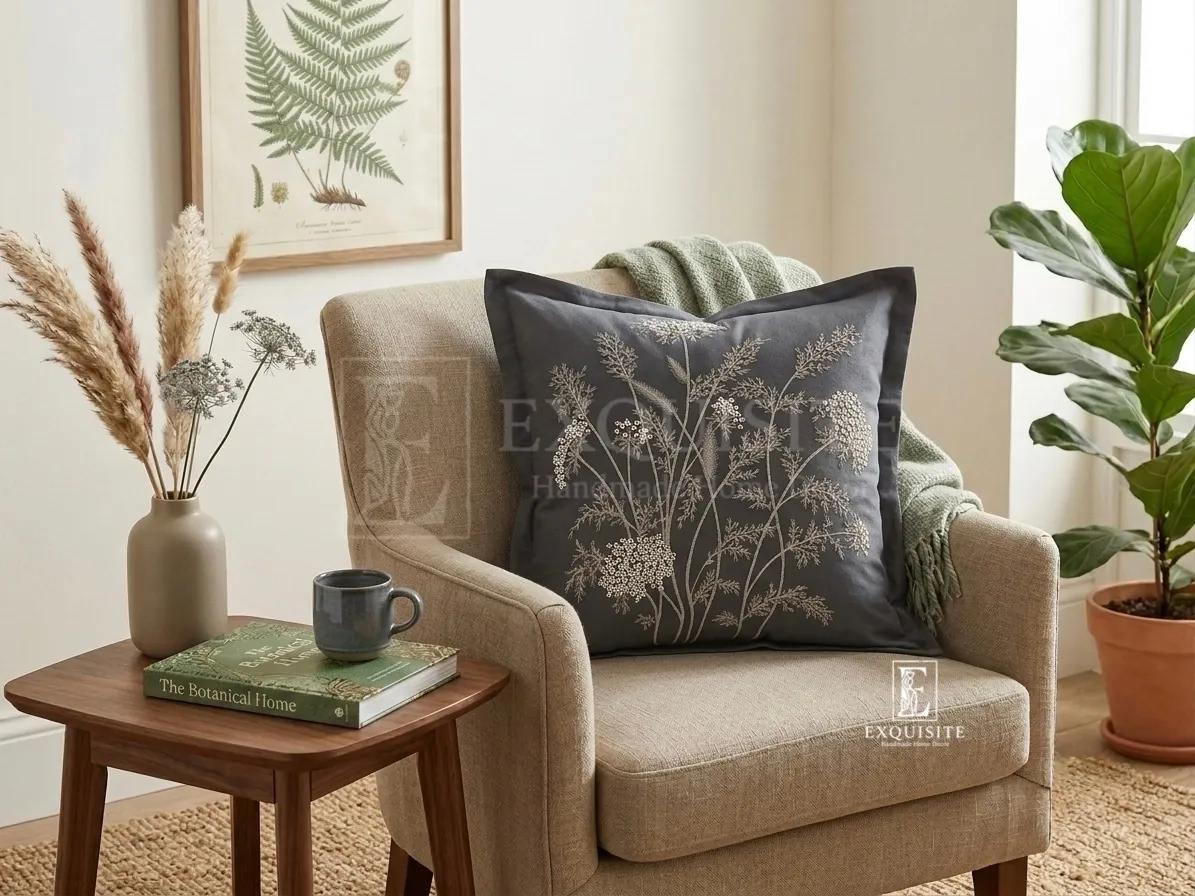 Gối thêu tay Euro size 60x60 - European size hand embroidery ảnh thu nhỏ 12