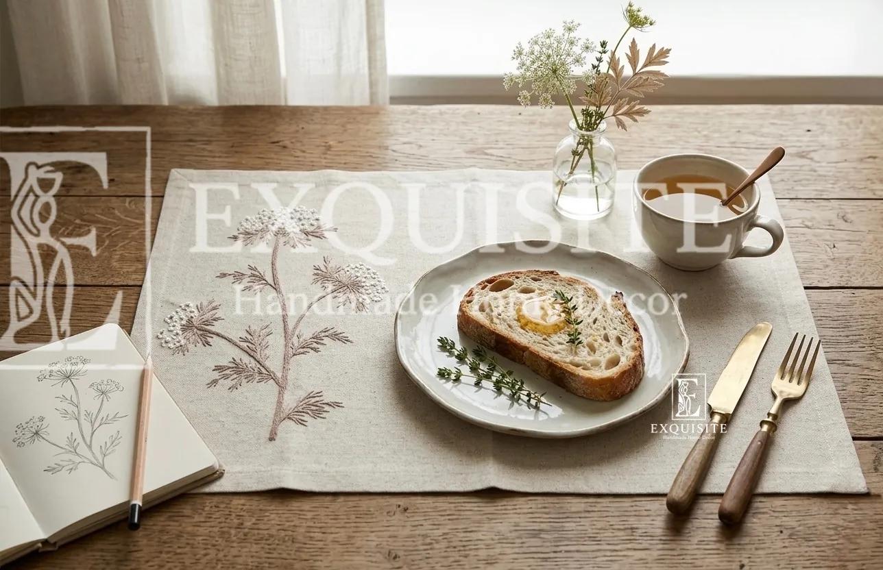 Lót đĩa thêu tay - Placemat hand embroidery ảnh thu nhỏ 14
