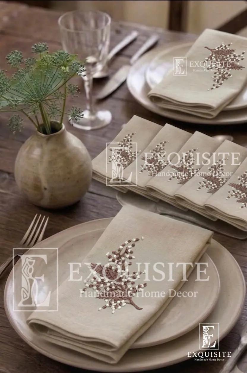 Khăn ăn thêu tay - Napkin hand embroidery ảnh thu nhỏ 14
