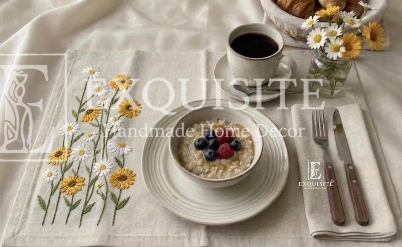 Lót đĩa thêu tay - Placemat hand embroidery ảnh thu nhỏ 9