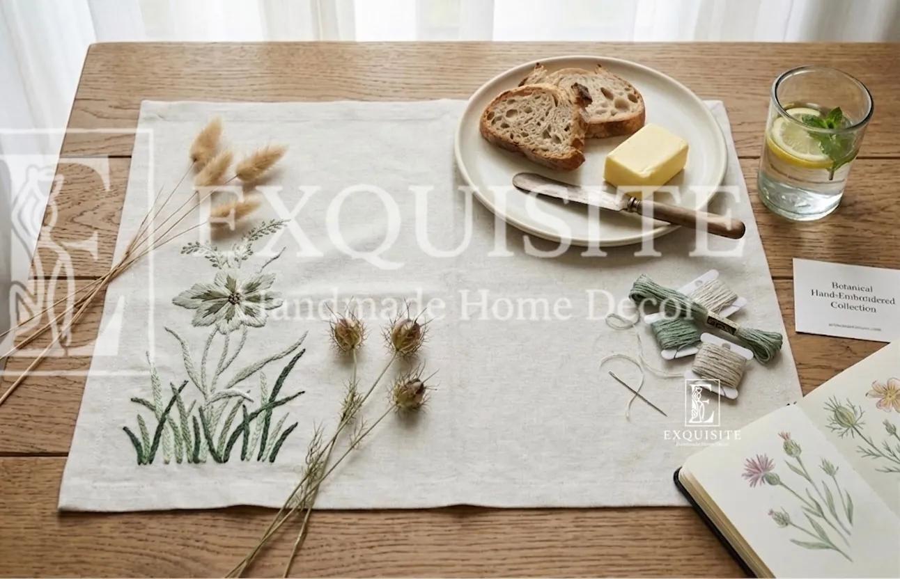 Lót đĩa thêu tay - Placemat hand embroidery ảnh thu nhỏ 10