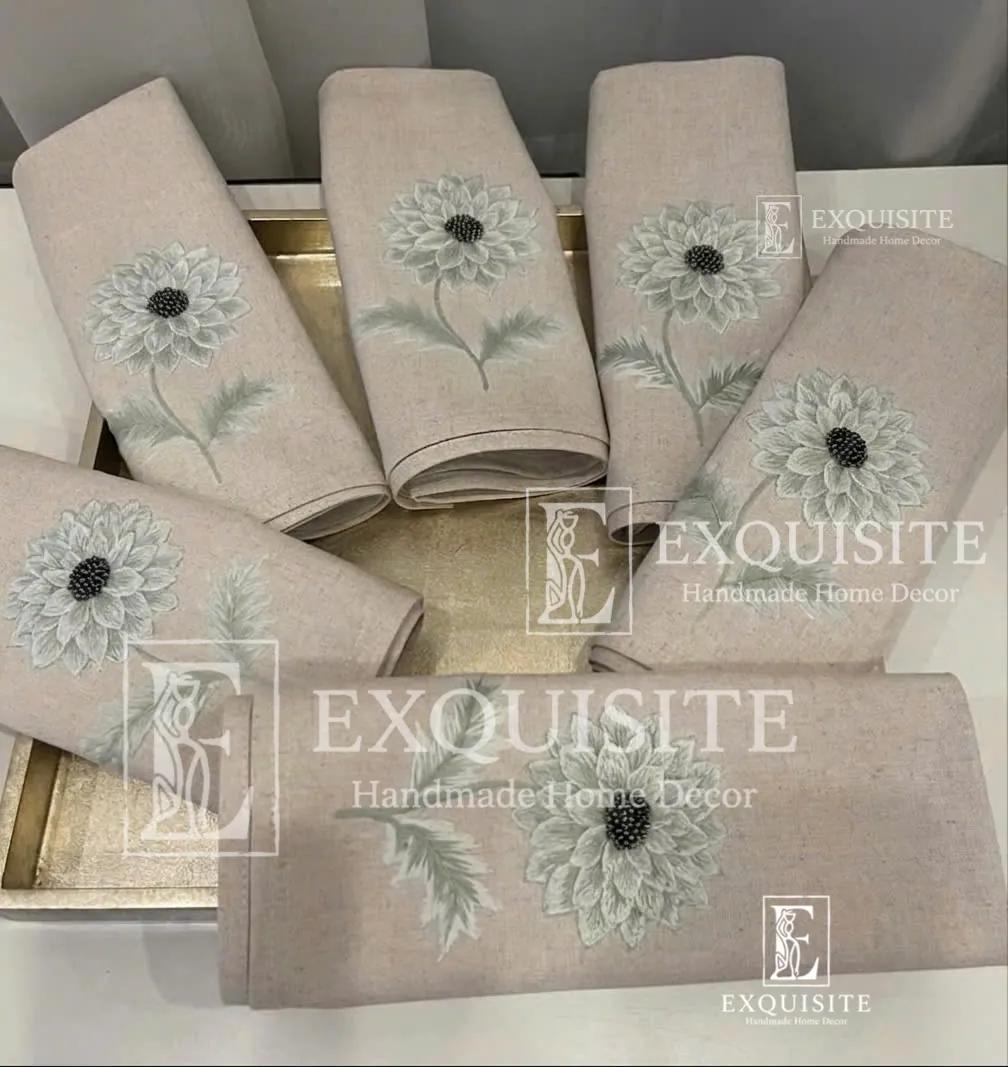 Khăn ăn thêu tay - Napkin hand embroidery ảnh thu nhỏ 10