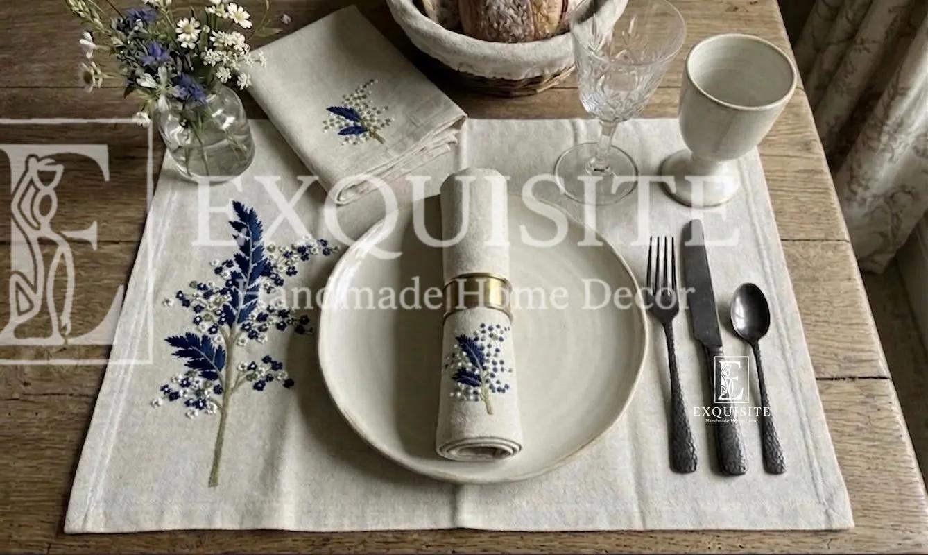 Lót đĩa thêu tay - Placemat hand embroidery ảnh thu nhỏ 4