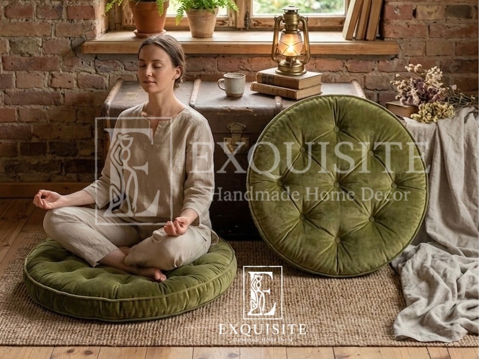 Sitting cushion with hand stitching - Đệm ngồi khâu tay — Exclusive Piece