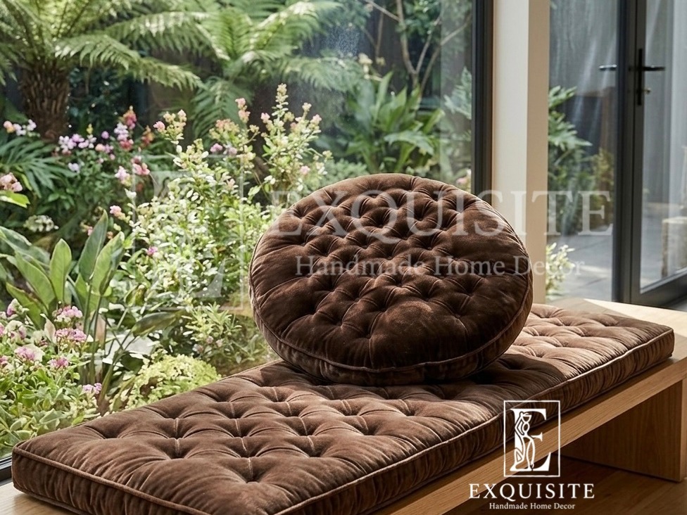 Sitting cushion with hand stitching - Đệm ngồi khâu tay — Exclusive Piece