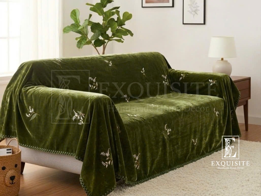 Velvet throw for sofa- Tấm phủ sofa