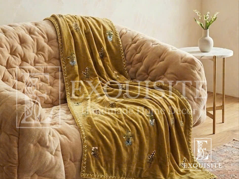 Velvet throw for sofa- Tấm phủ sofa
